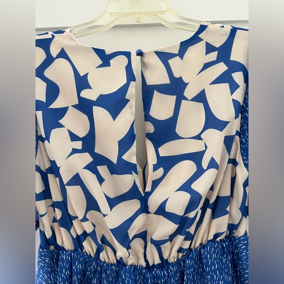 NWT Twisted Wunder abstract blue floral maxi dress - Picture 4 of 8